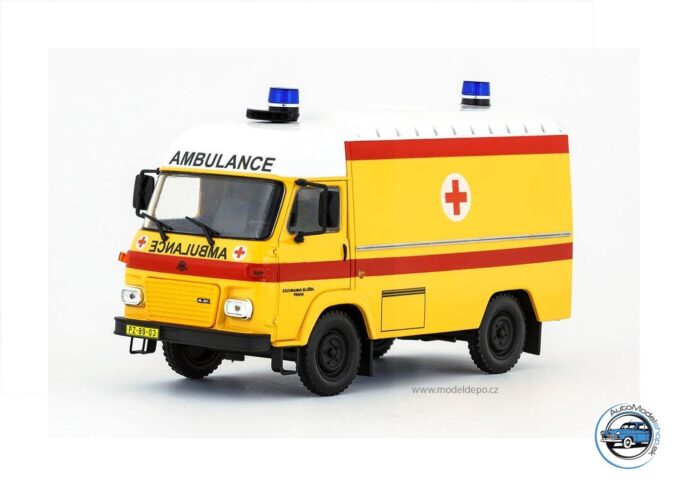 AVIA 21F Furgon AMBULANCE -  Zachranná služba Praha - 1:43 Czech Auto Legend ( limited edition 24 )