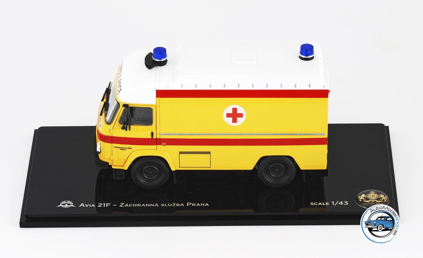AVIA 21F Furgon AMBULANCE - Zachranná služba Praha - 1:43 Czech Auto Legend ( limited edition 24 ) – Obrázok 4