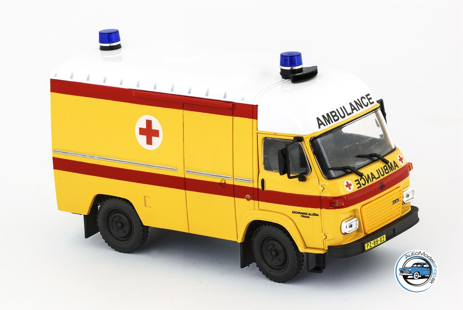 AVIA 21F Furgon AMBULANCE - Zachranná služba Praha - 1:43 Czech Auto Legend ( limited edition 24 ) – Obrázok 2