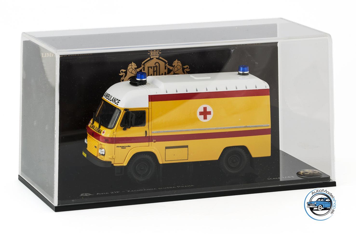 AVIA 21F Furgon AMBULANCE - Zachranná služba Praha - 1:43 Czech Auto Legend ( limited edition 24 ) – Obrázok 5