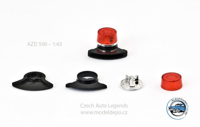 Maják AZD500 - červený - 1:43 Czech Auto Legend