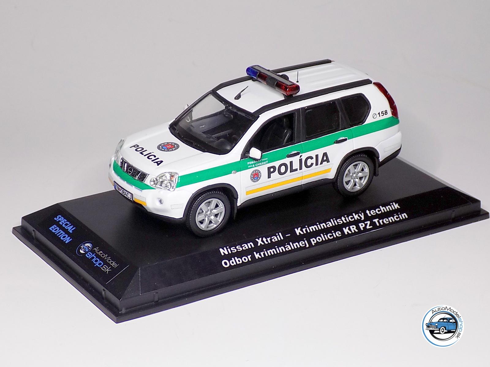 NISSAN X-TRAIL POLÍCIA SR - Kriminalistický technik OKP KR PZ Trenčín - 1:43 Automodelshop – Obrázok 3