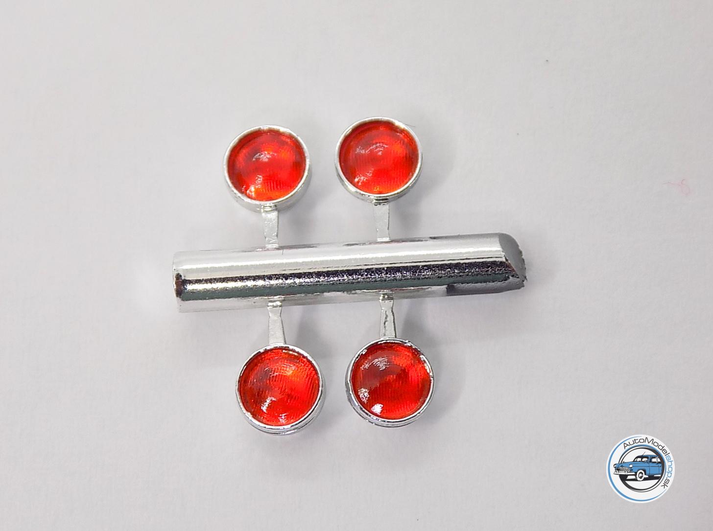 Sada prídavných svetiel - červená - 4,5mm - CAL