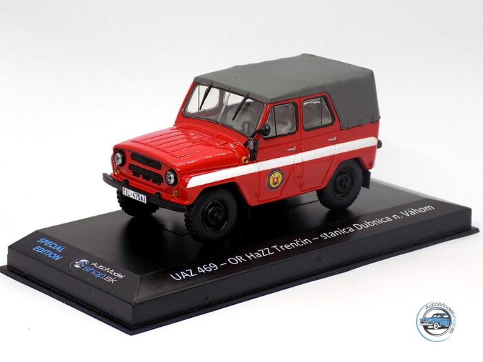 UAZ 469 HASIČI - KR HaZZ Trenčín - stanica Dubnica nad Váhom - 1:43 Automodelshop