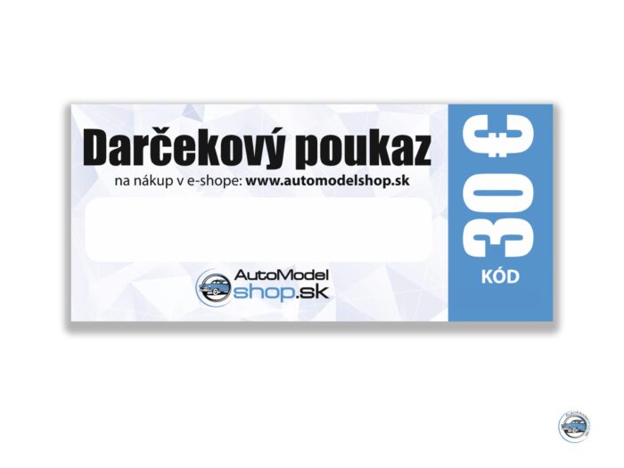 Darčekový poukaz 30€