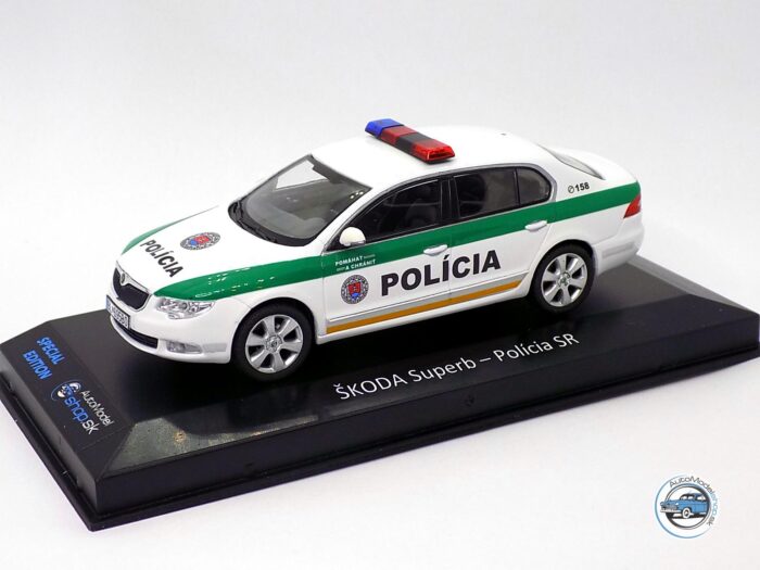 ŠKODA SUPERB II - POLÍCIA SR - Ochrana ústavných činiteľov a diplomatických misii - 1:43