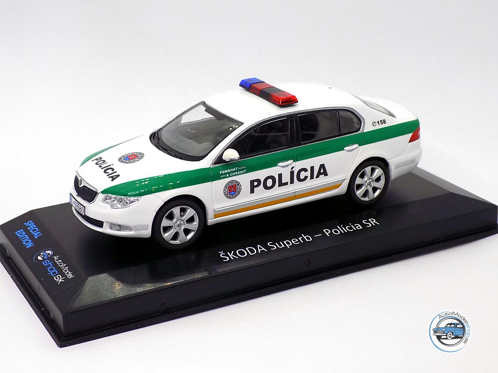 ŠKODA SUPERB II - POLÍCIA SR - Ochrana ústavných činiteľov a diplomatických misii - 1:43