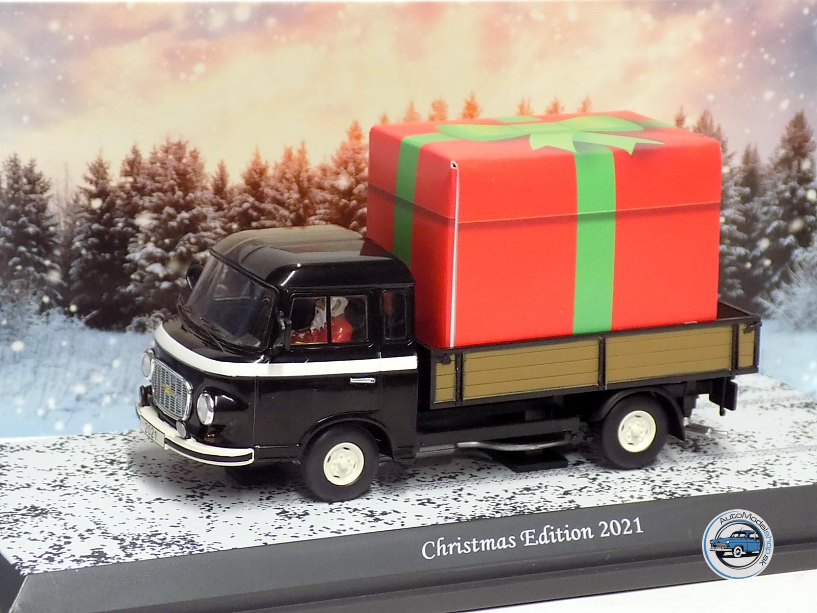 BARKAS B1000 1965 - VIANOČNÁ EDÍCIA 2021 - S POSTAVOU SANTA CLAUS - 1:43 SCHUCO – Obrázok 2