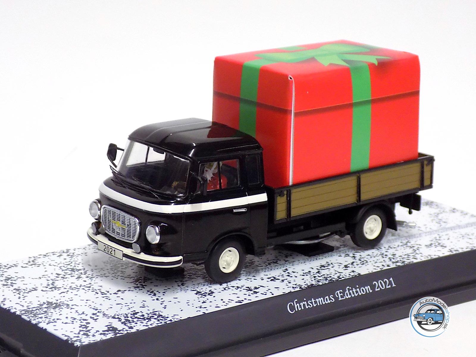 BARKAS B1000 1965 - VIANOČNÁ EDÍCIA 2021 - S POSTAVOU SANTA CLAUS - 1:43 SCHUCO – Obrázok 4