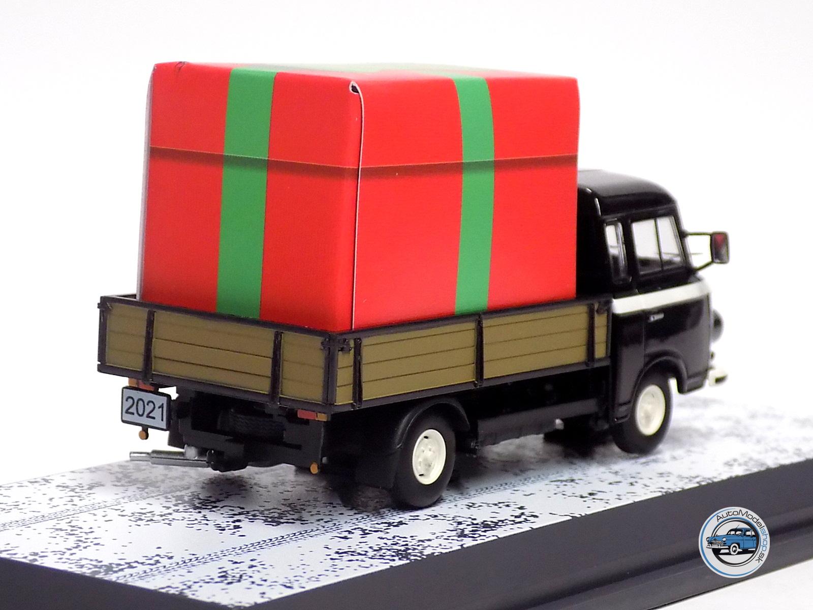 BARKAS B1000 1965 - VIANOČNÁ EDÍCIA 2021 - S POSTAVOU SANTA CLAUS - 1:43 SCHUCO – Obrázok 5