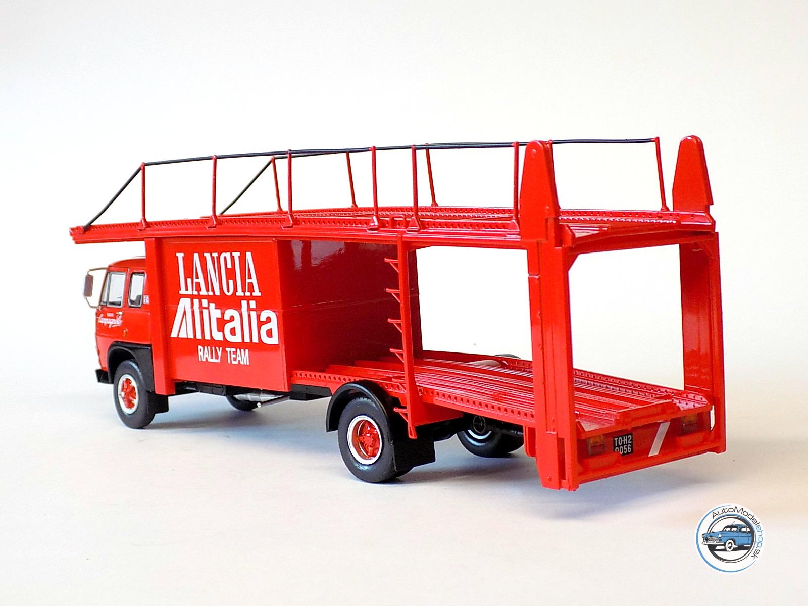 FIAT - 673 TRUCK CAR TRANSPORTER TEAM LANCIA ALITALIA 1976 - 1:43 IXO – Obrázok 4