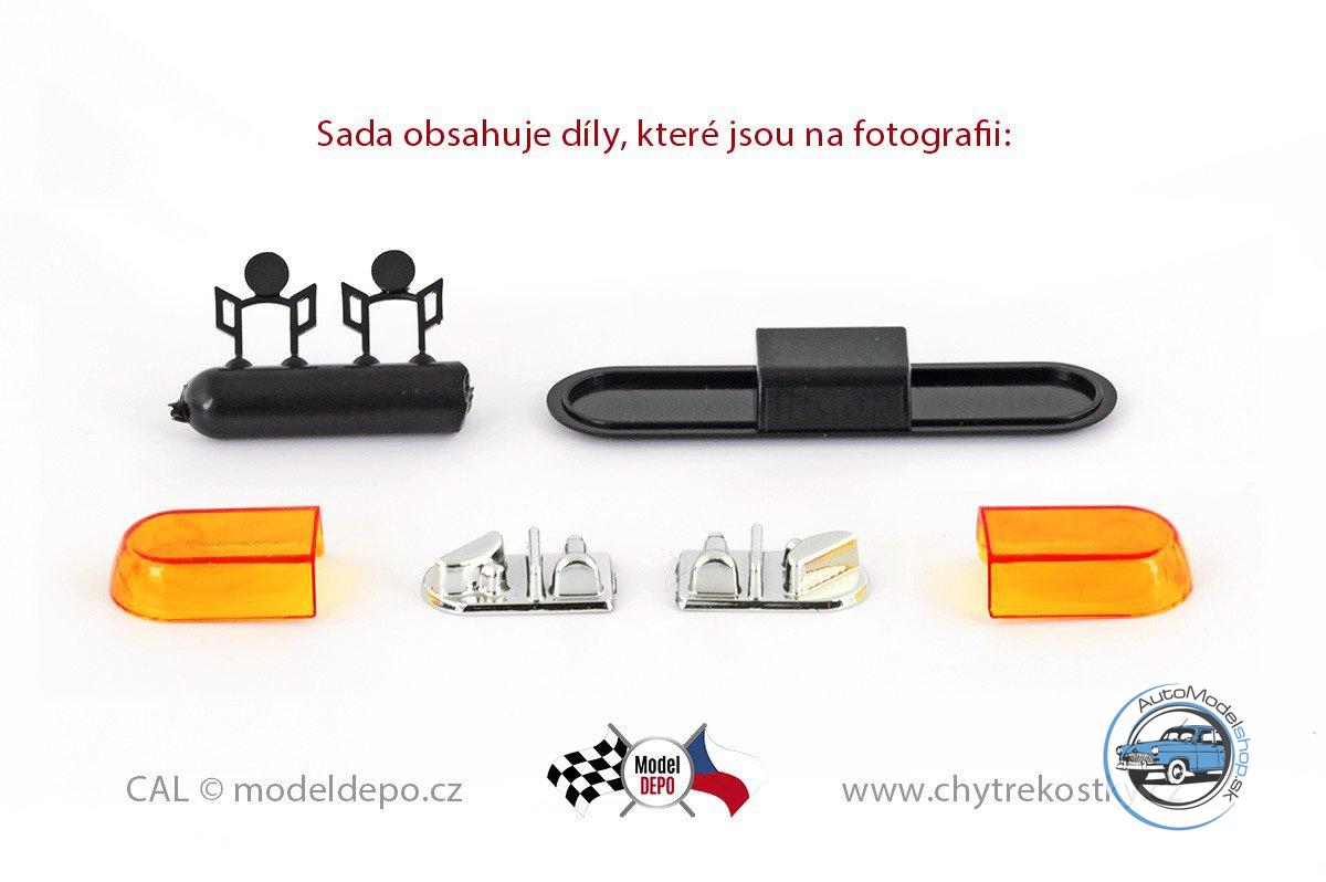 Maják Tesla AZD 530 − oranžový − stavebnica − CAL 1:43 – Obrázok 2