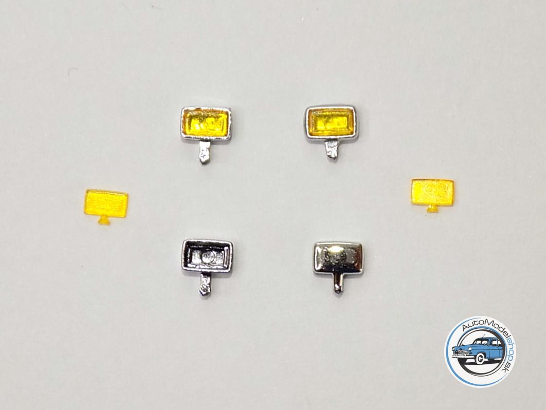 Sada svetiel PAL-Nové -Chrómové – žlté – 1:43 CAL – Obrázok 4
