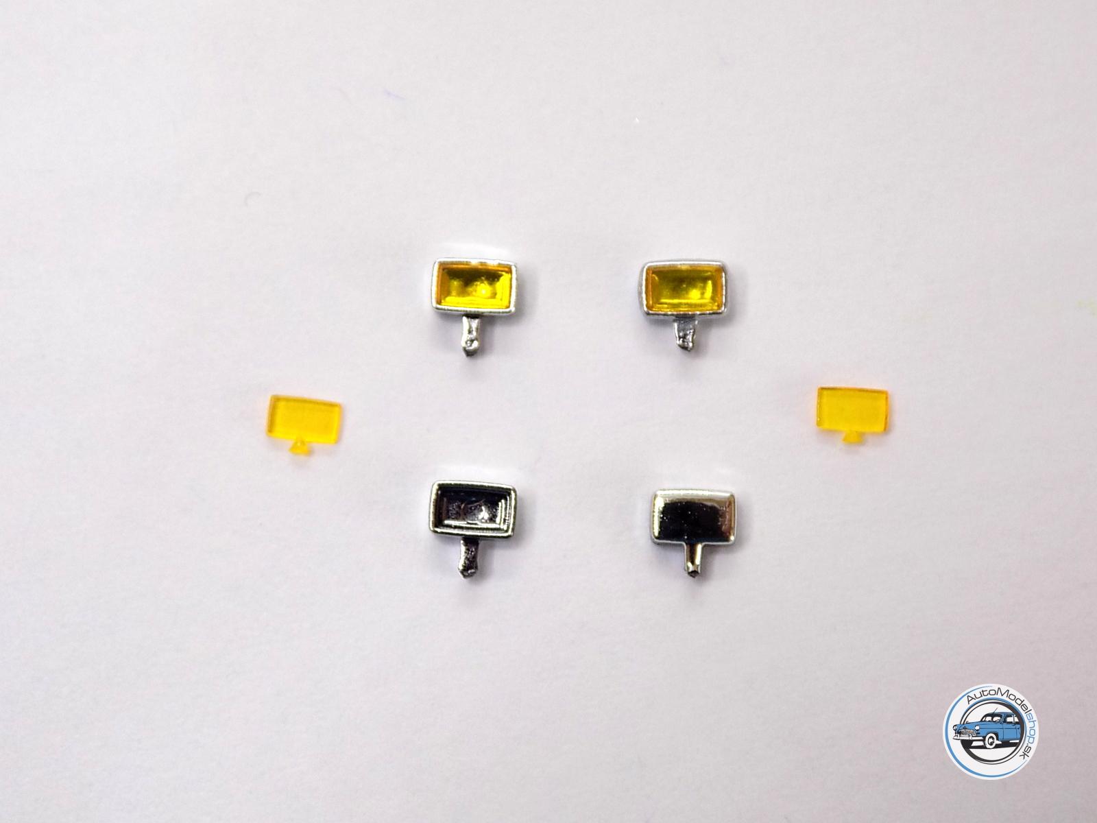 Sada svetiel PAL-Nové -Chrómové – žlté – 1:43 CAL – Obrázok 3