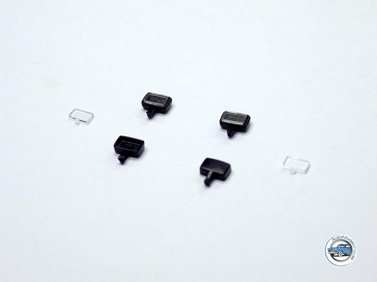 Sada svetiel PAL-Nové -čierne – číre – 1:43 CAL – Obrázok 2