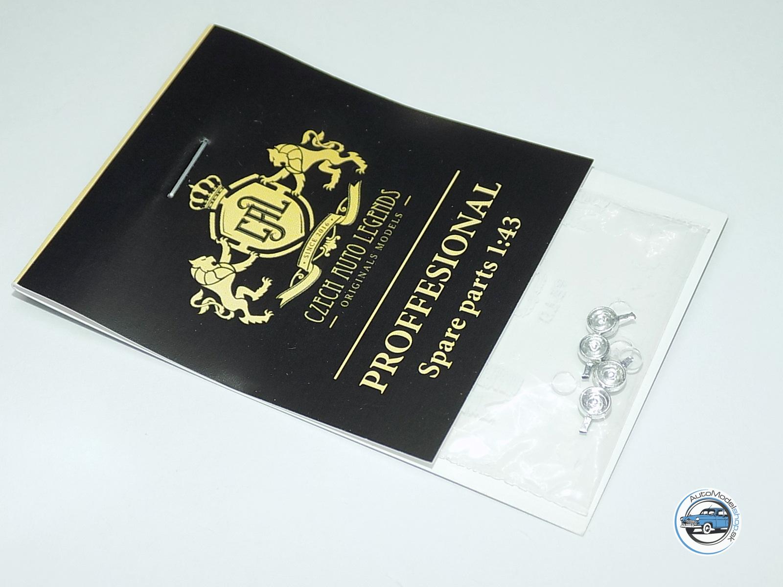 Sada prídavných svetiel 3,45mm - Chrómové číre - dva tipy skiel v sade - 1:43 CAL – Obrázok 3