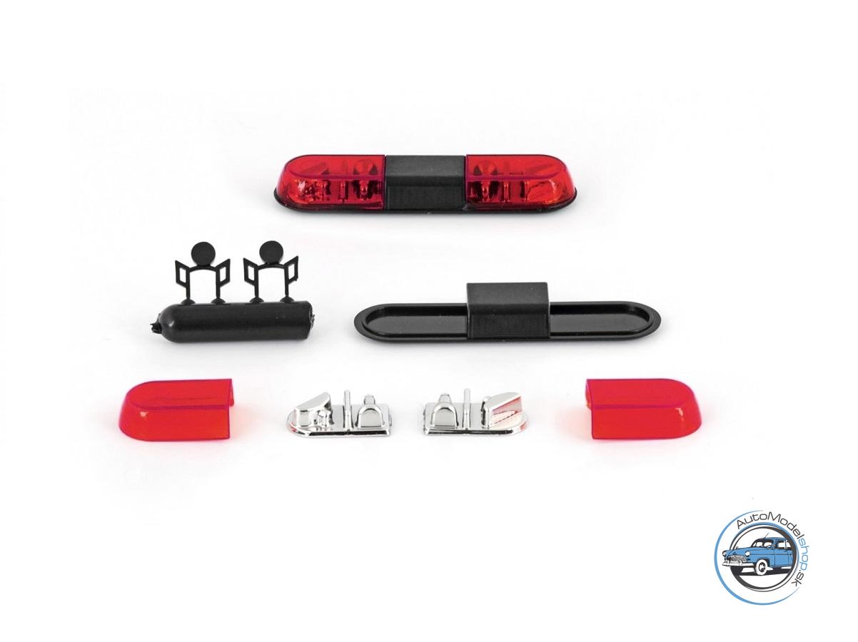 Maják Tesla AZD 530 − červený − stavebnica − CAL 1:43