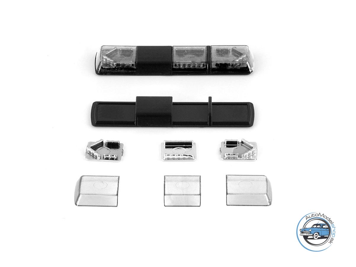 Výstražný maják Tesla Holomý VSL 012 LV − číry − stavebnica − CAL 1:43