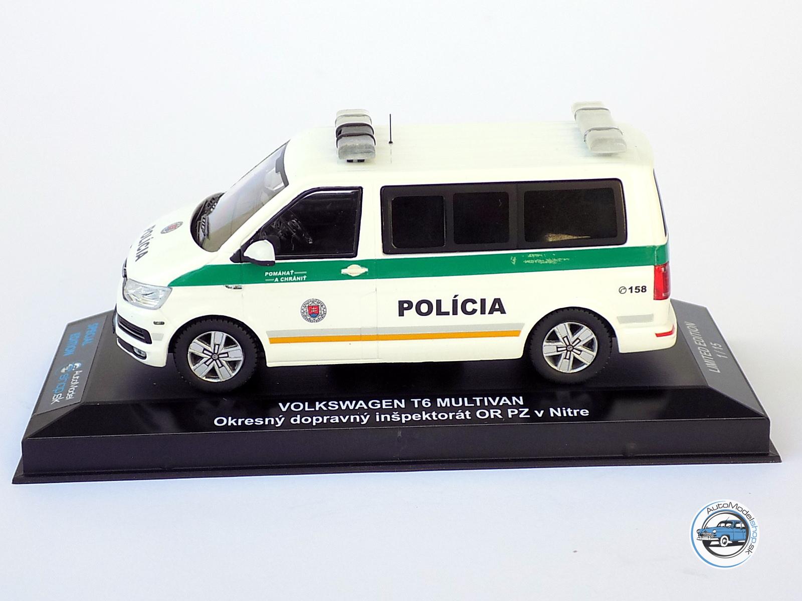 VOLKSWAGEN T6 MULTIVAN - Okresný dopravný inšpektorát KR PZ v Nitre - 1:43 Ixo / Automodelshop.sk – Obrázok 5