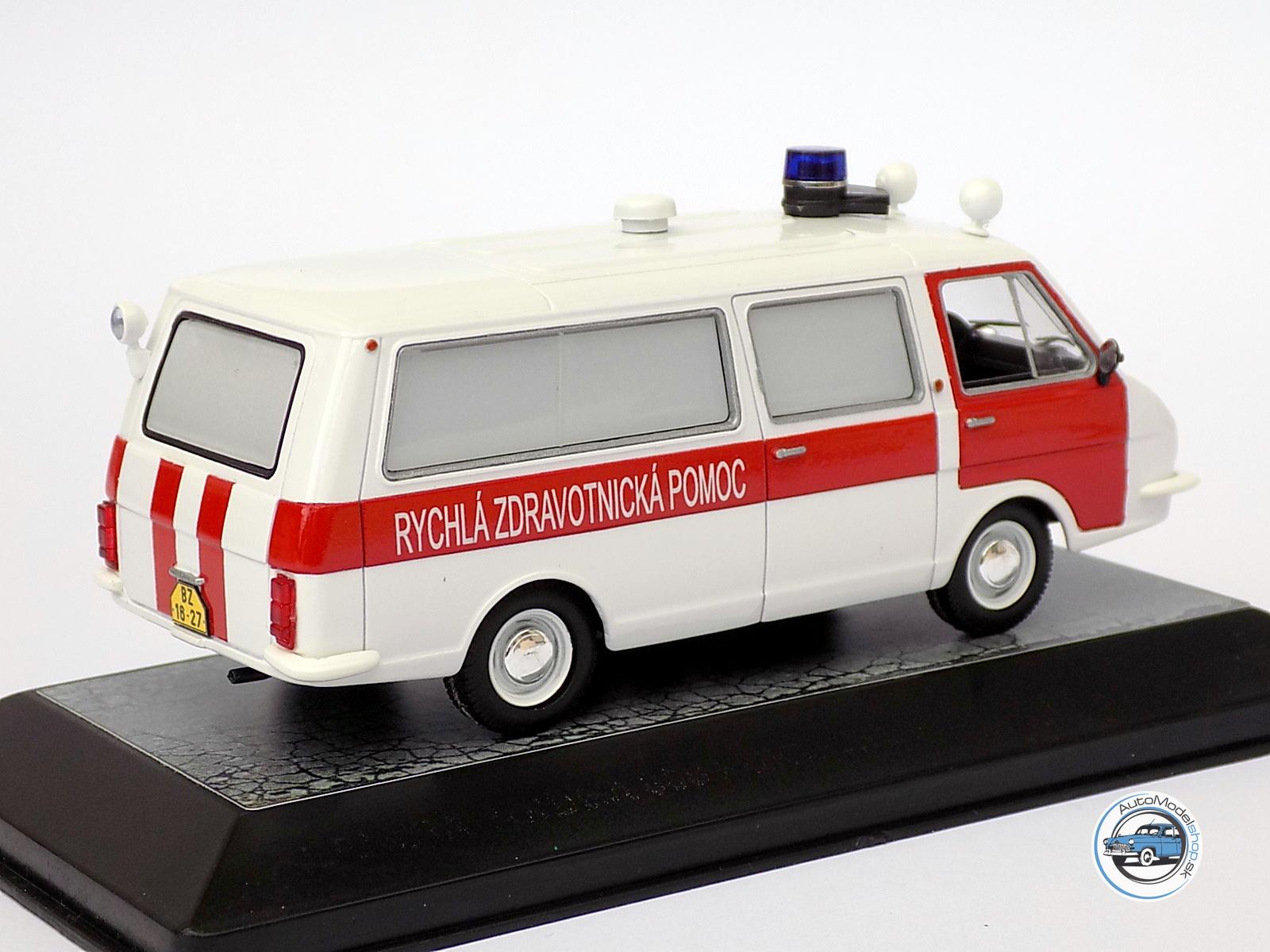 RAF LATVIA ( sanitka - ambulance ) - ZÁCHRANNÁ SLUŽBA KÚNZ BRNO - 1:43 CZECH AUTO LEGEND – Obrázok 3