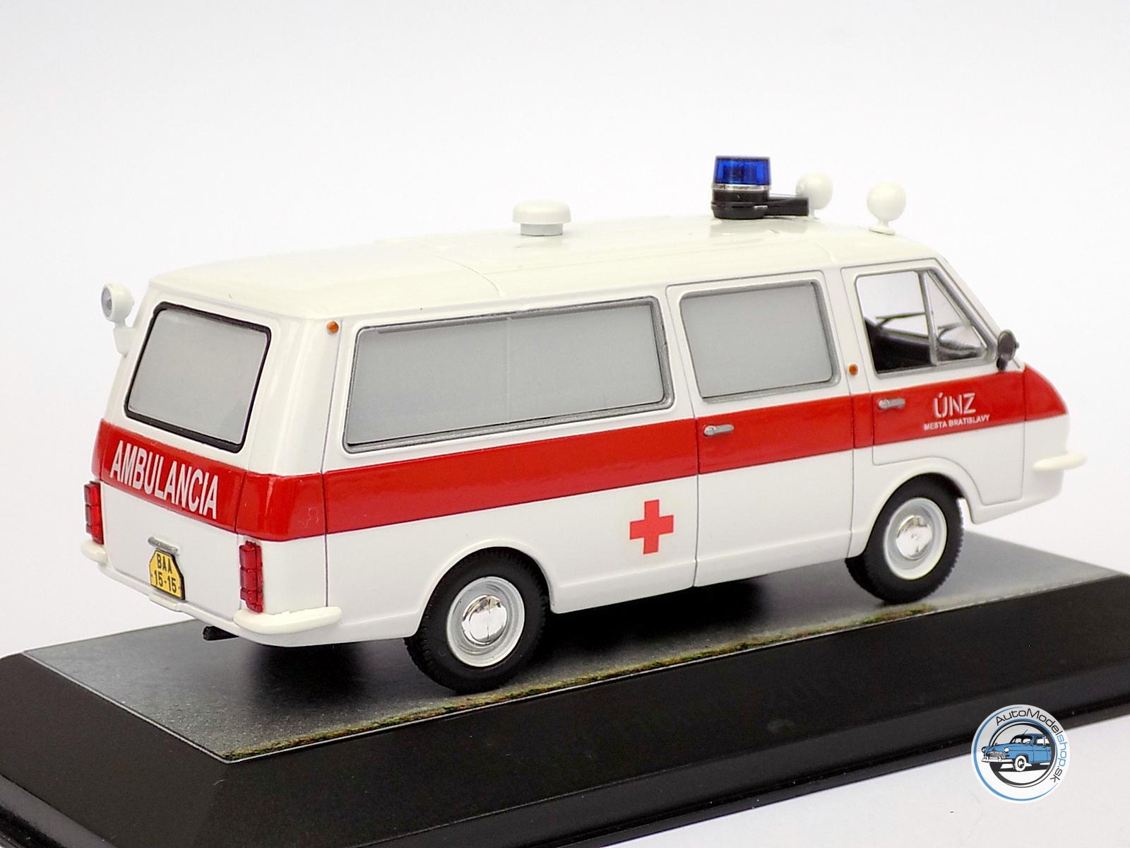 RAF LATVIA ( sanitka - ambulance ) – ZÁCHRANNÁ SLUŽBA KÚNZ BRATISLAVA – 1:43 CZECH AUTO LEGEND – Obrázok 3