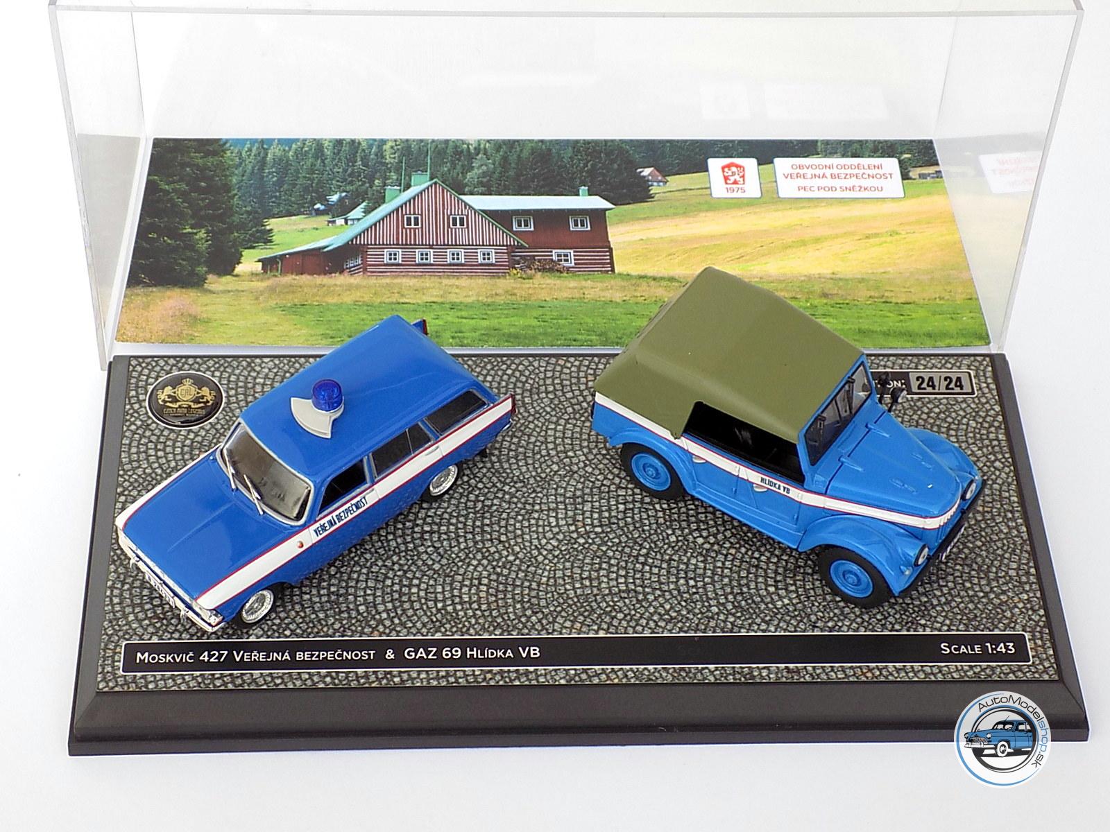 SET MOSKVIČ 427 & GAZ 69A - 1:43 CZECH AUTO LEGEND – Obrázok 9
