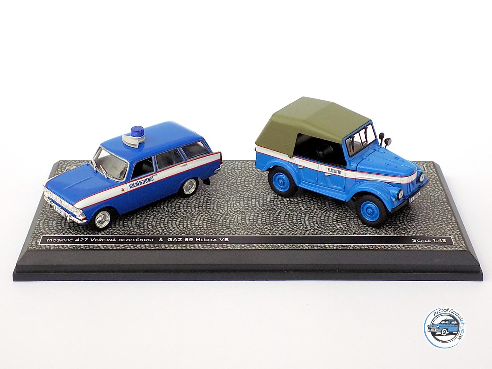 SET MOSKVIČ 427 & GAZ 69A - 1:43 CZECH AUTO LEGEND – Obrázok 2
