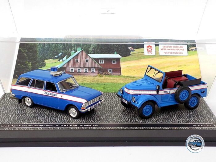 SET MOSKVIČ 427 & GAZ 69 – 1:43 CZECH AUTO LEGEND