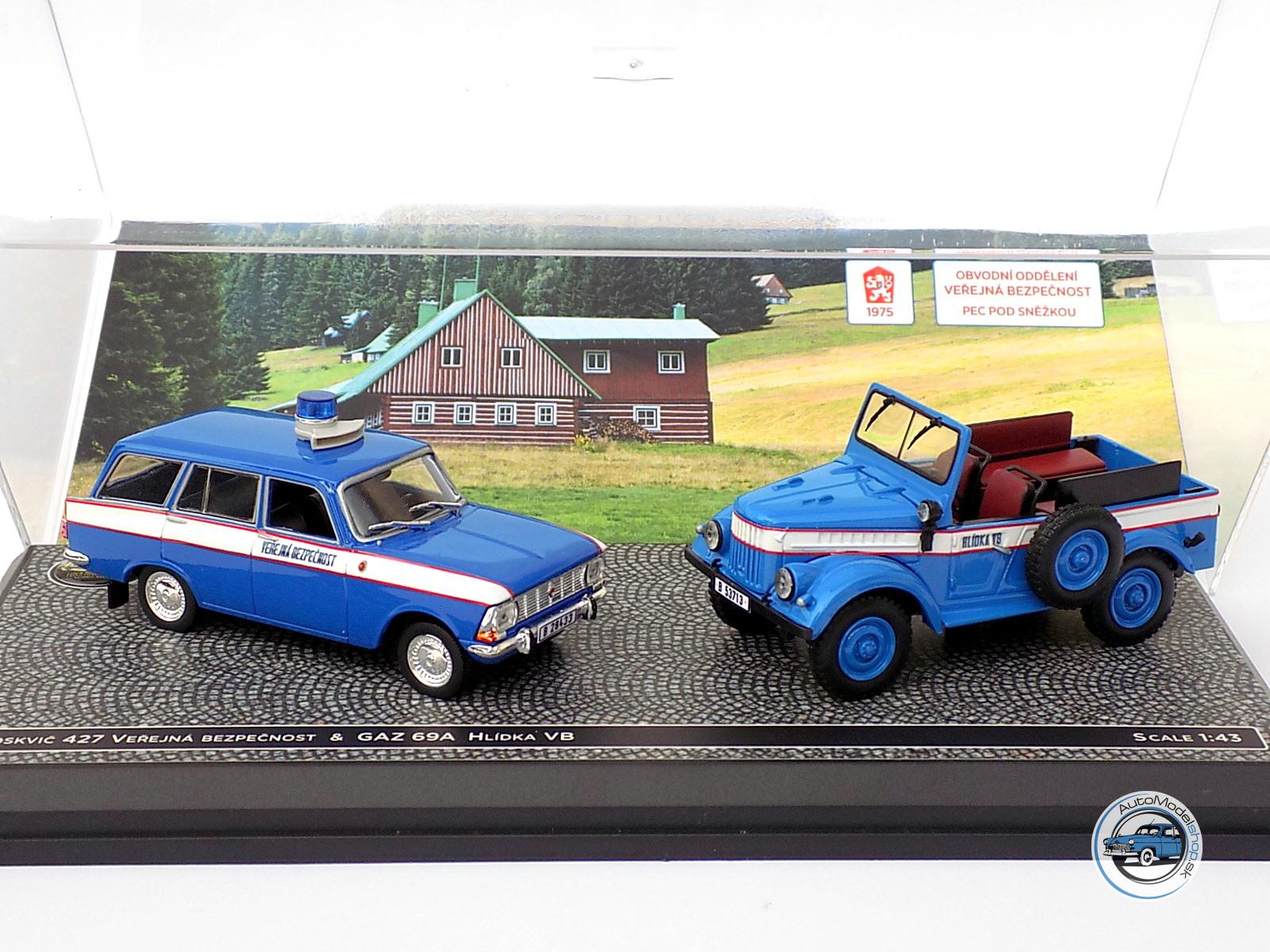 SET MOSKVIČ 427 & GAZ 69 – 1:43 CZECH AUTO LEGEND