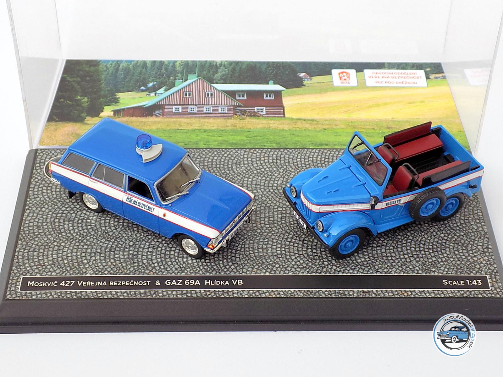 SET MOSKVIČ 427 & GAZ 69 – 1:43 CZECH AUTO LEGEND – Obrázok 2
