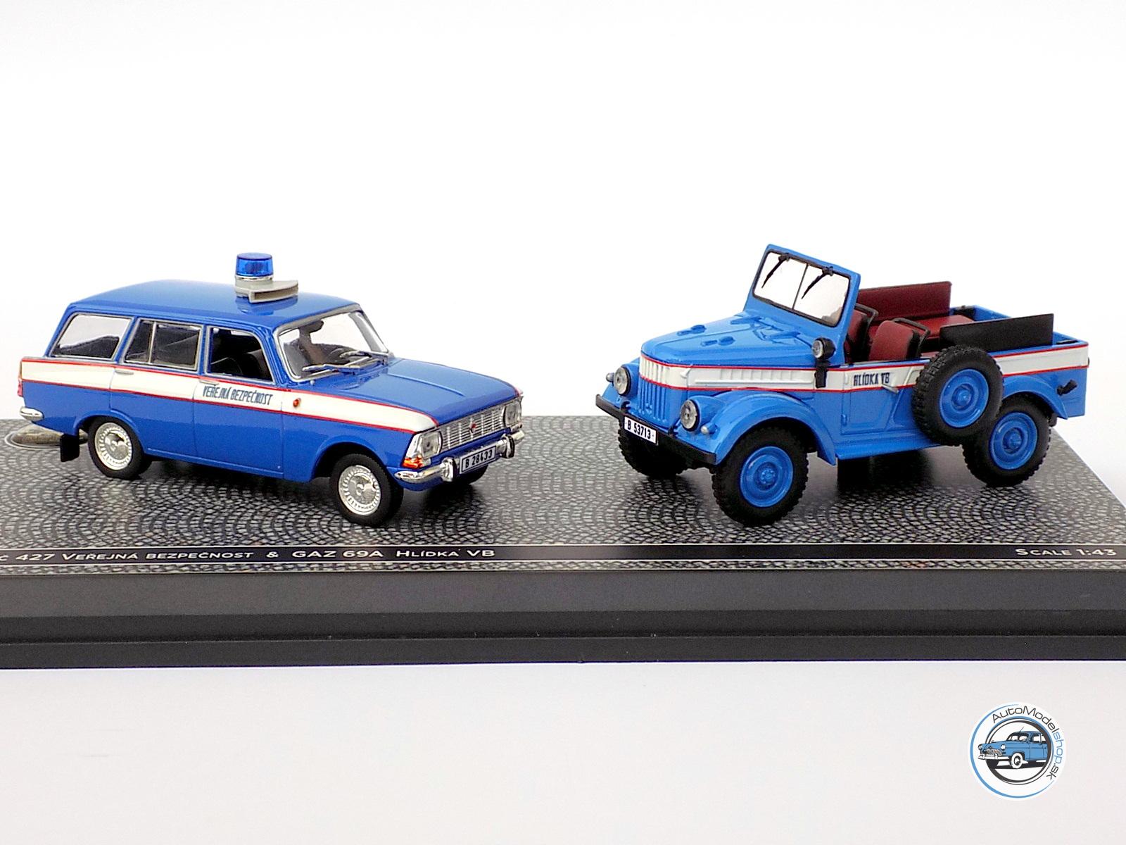SET MOSKVIČ 427 & GAZ 69 – 1:43 CZECH AUTO LEGEND – Obrázok 3
