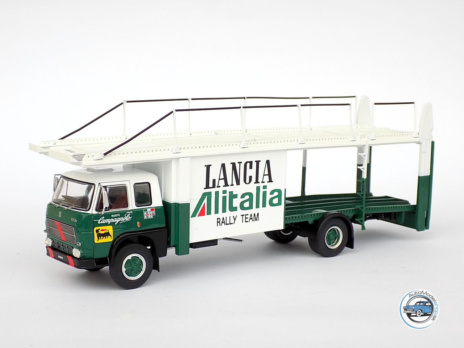 FIAT 673 TRUCK CAR TRANSPORTER TEAM LANCIA ALITALIA 1976 – 1:43 IXO – Obrázok 2