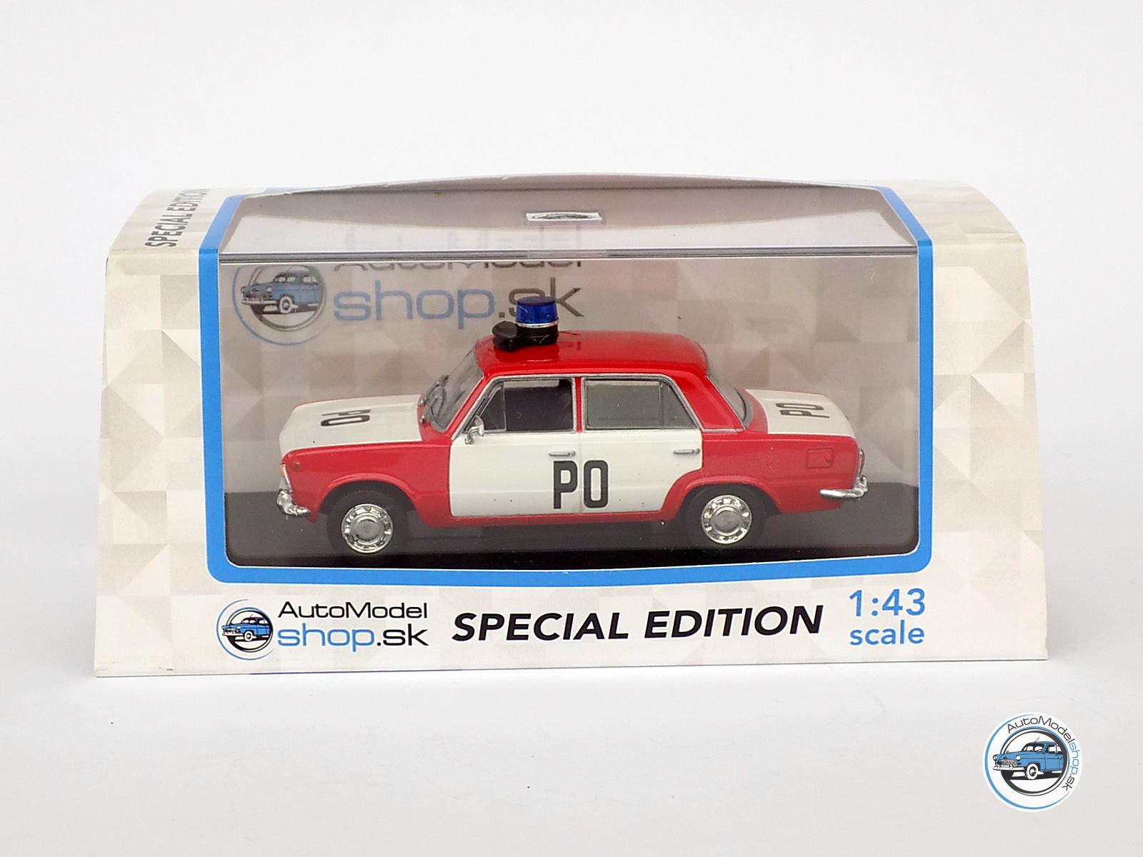 FIAT 125p - HASIČI / Požiarna ochrana Louny - Veliteľské vozidlo - 1:43 Automodelshop – Obrázok 4
