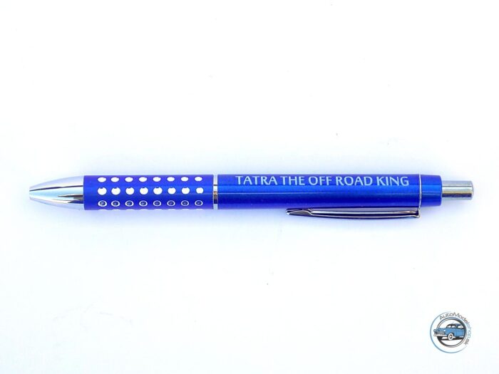 Plastové pero  TATRA THE OFF-ROAD KING modré - modrá náplň