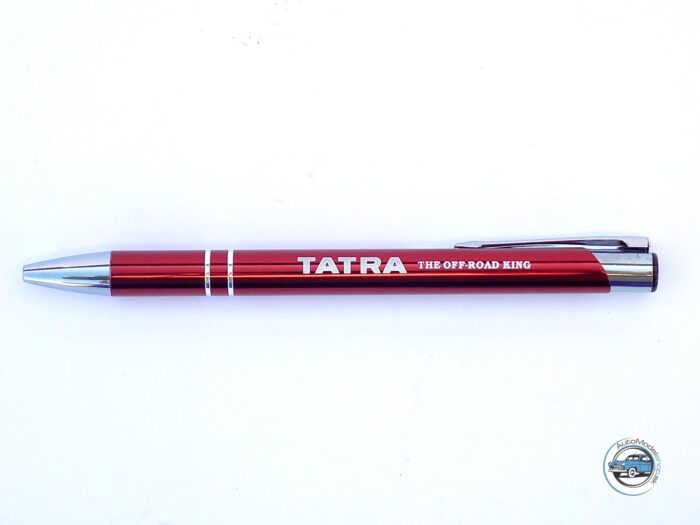 Kovové pero TATRA THE OFF-ROAD KING červené – modrá náplň