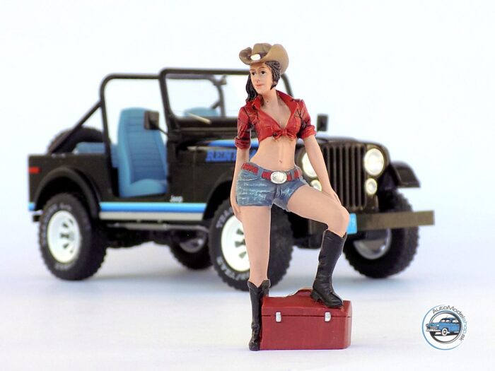 Figúrka Western dievča - 1:18 American diorama