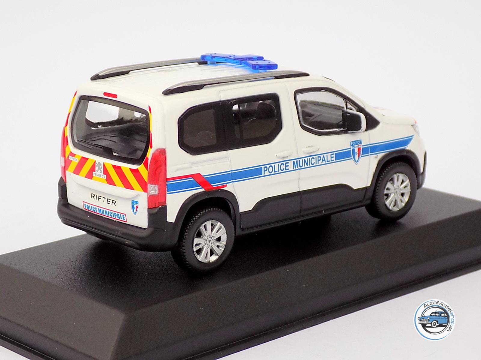 PEUGEOT RIFTER POLICE MUNICIPALE 2019 - 1:43 NOREV – Obrázok 3