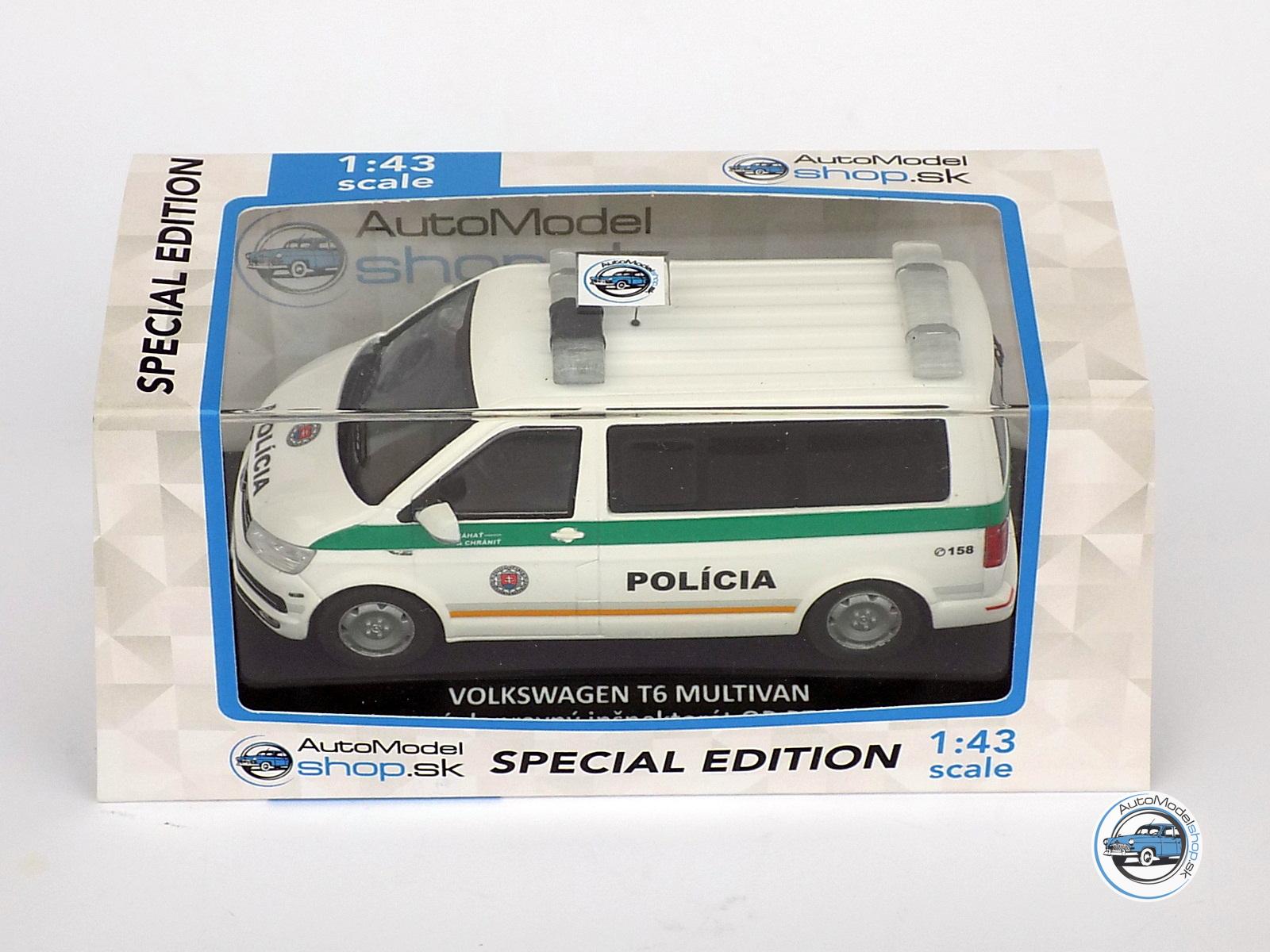 VOLKSWAGEN T6 MULTIVAN – Okresný dopravný inšpektorát KR PZ v Nitre – 1:43 Ixo / Automodelshop.sk – Obrázok 4