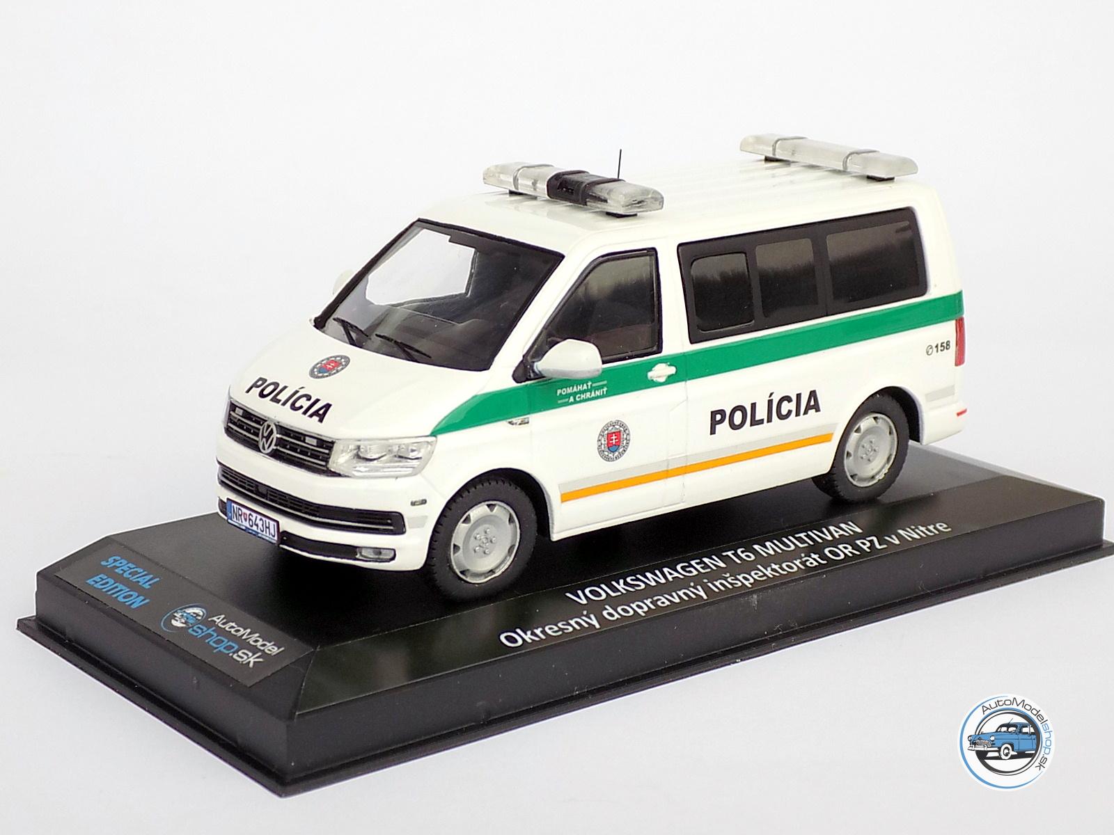 VOLKSWAGEN T6 MULTIVAN – Okresný dopravný inšpektorát KR PZ v Nitre – 1:43 Ixo / Automodelshop.sk – Obrázok 2