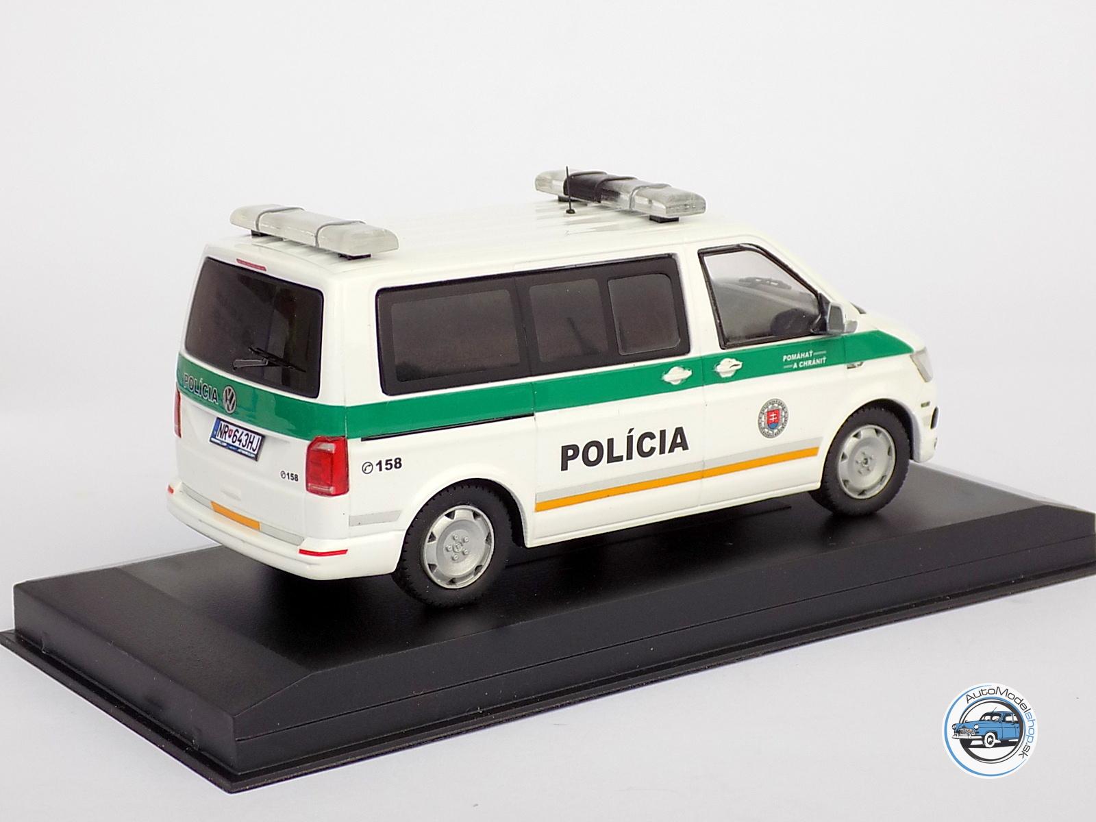 VOLKSWAGEN T6 MULTIVAN – Okresný dopravný inšpektorát KR PZ v Nitre – 1:43 Ixo / Automodelshop.sk – Obrázok 3
