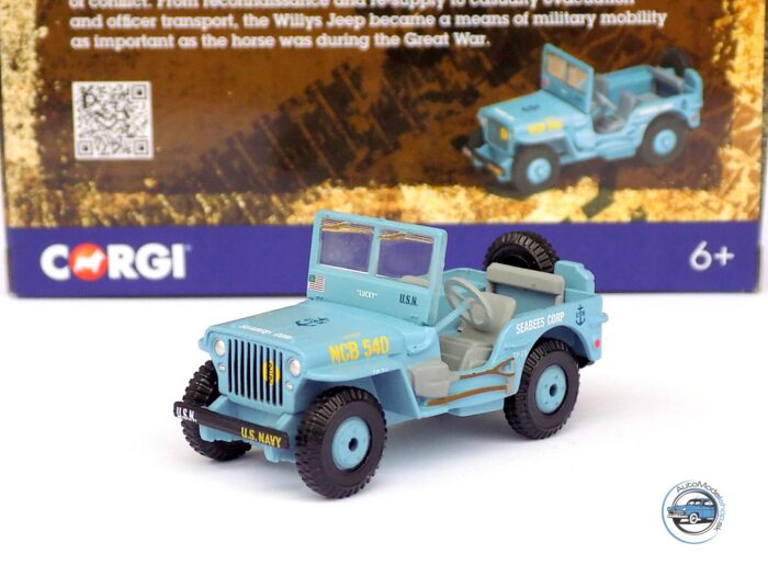 JEEP WILLYS SEABEES CORP MILITARY 1945 - CM. 7,0 -  CORGI