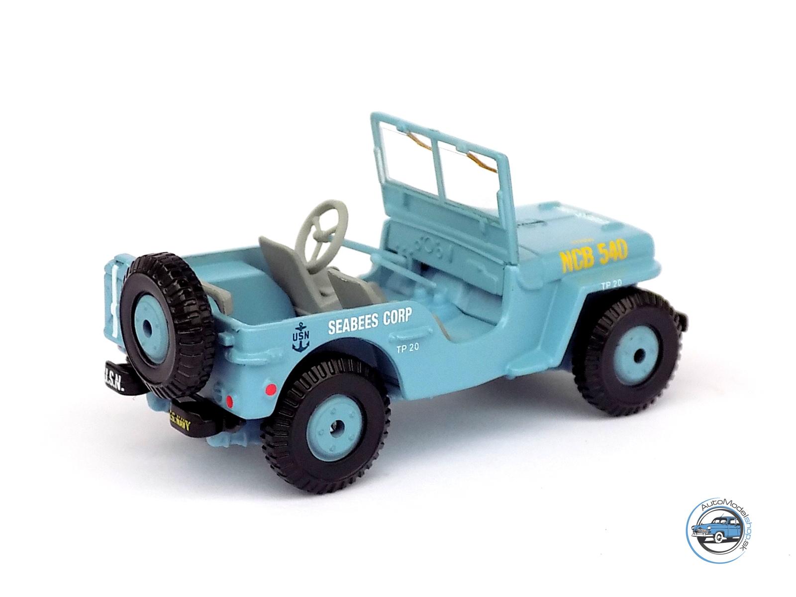JEEP WILLYS SEABEES CORP MILITARY 1945 - CM. 7,0 - CORGI – Obrázok 3