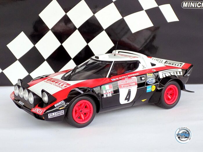 LANCIA STRATOS HF PIRELLI N 4 WINNER RALLY SANREMO 1978 M.ALEN - L.KIVIMAKI - 1:18 MINICHAMPS
