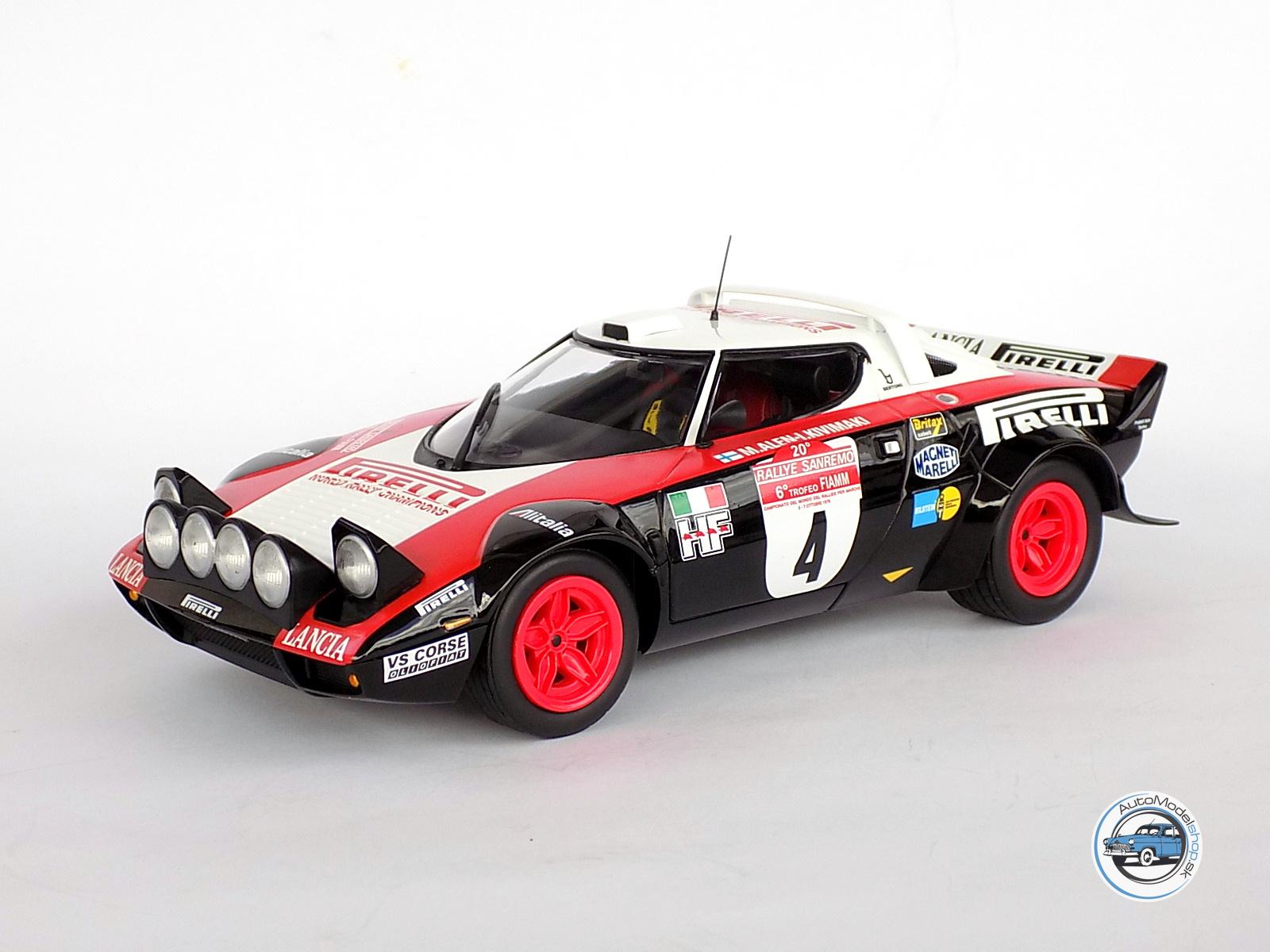 LANCIA STRATOS HF PIRELLI N 4 WINNER RALLY SANREMO 1978 M.ALEN - L.KIVIMAKI - 1:18 MINICHAMPS – Obrázok 2