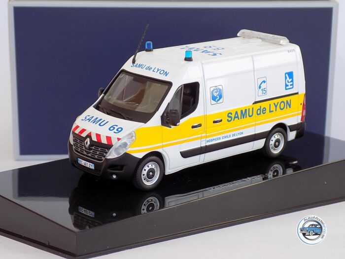 RENAULT MASTER VAN SAMU DE LYON AMBULANCE - SANITKA 2014 - 1:43 NOREV