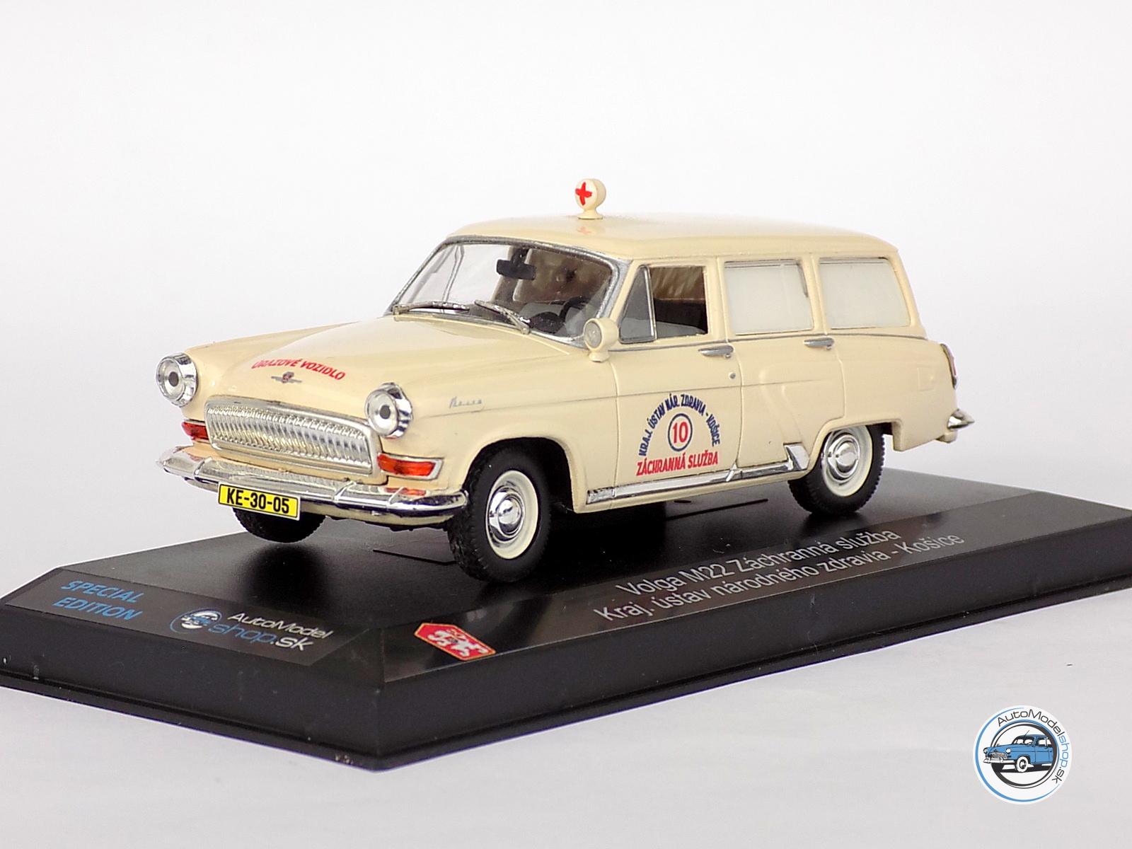 VOLGA GAZ M22 AMBULANCE Záchranné vozidlo - Krajský ústav národného zdravia Košice - 1:43 – Obrázok 2