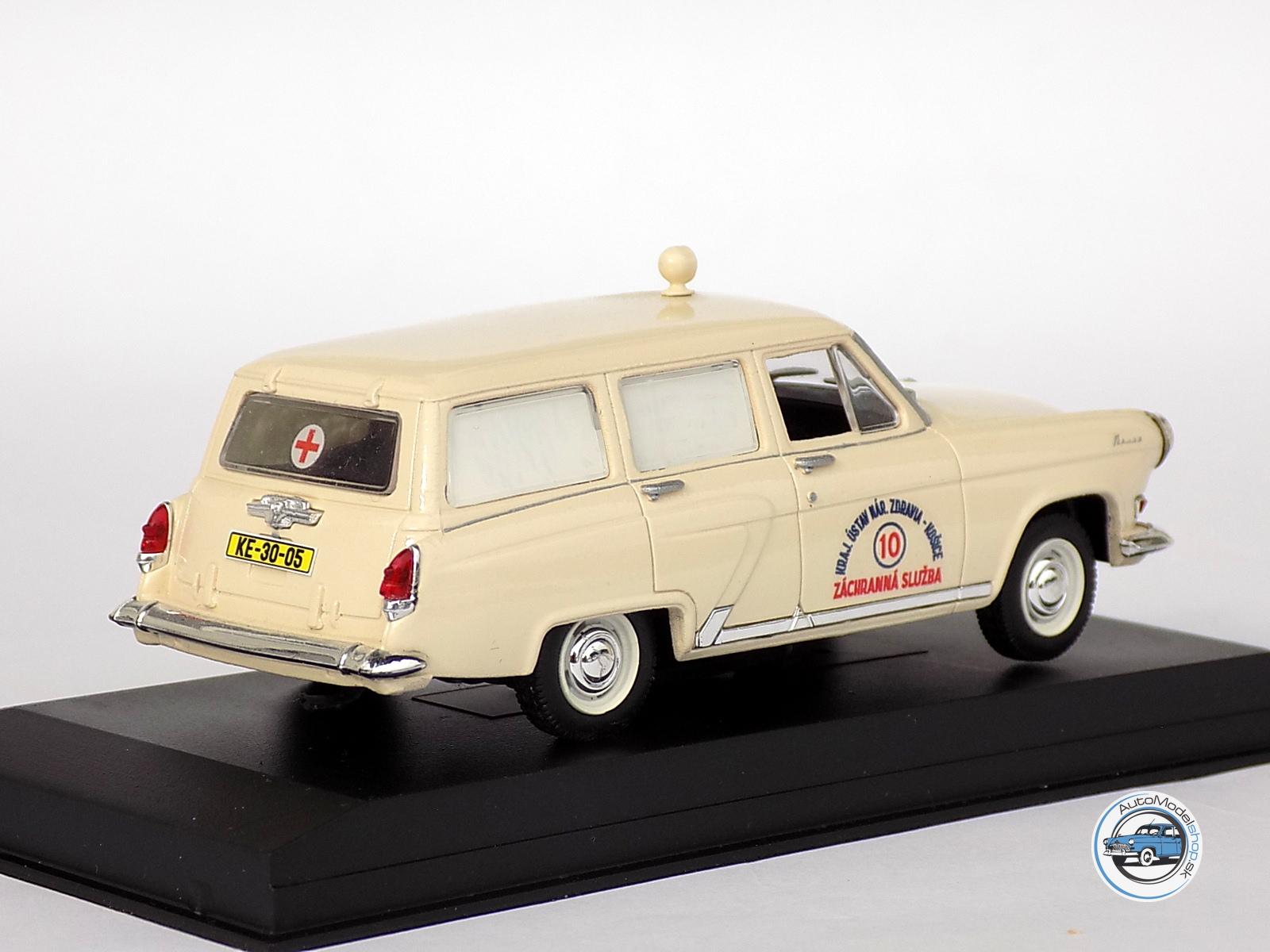 VOLGA GAZ M22 AMBULANCE Záchranné vozidlo - Krajský ústav národného zdravia Košice - 1:43 – Obrázok 3