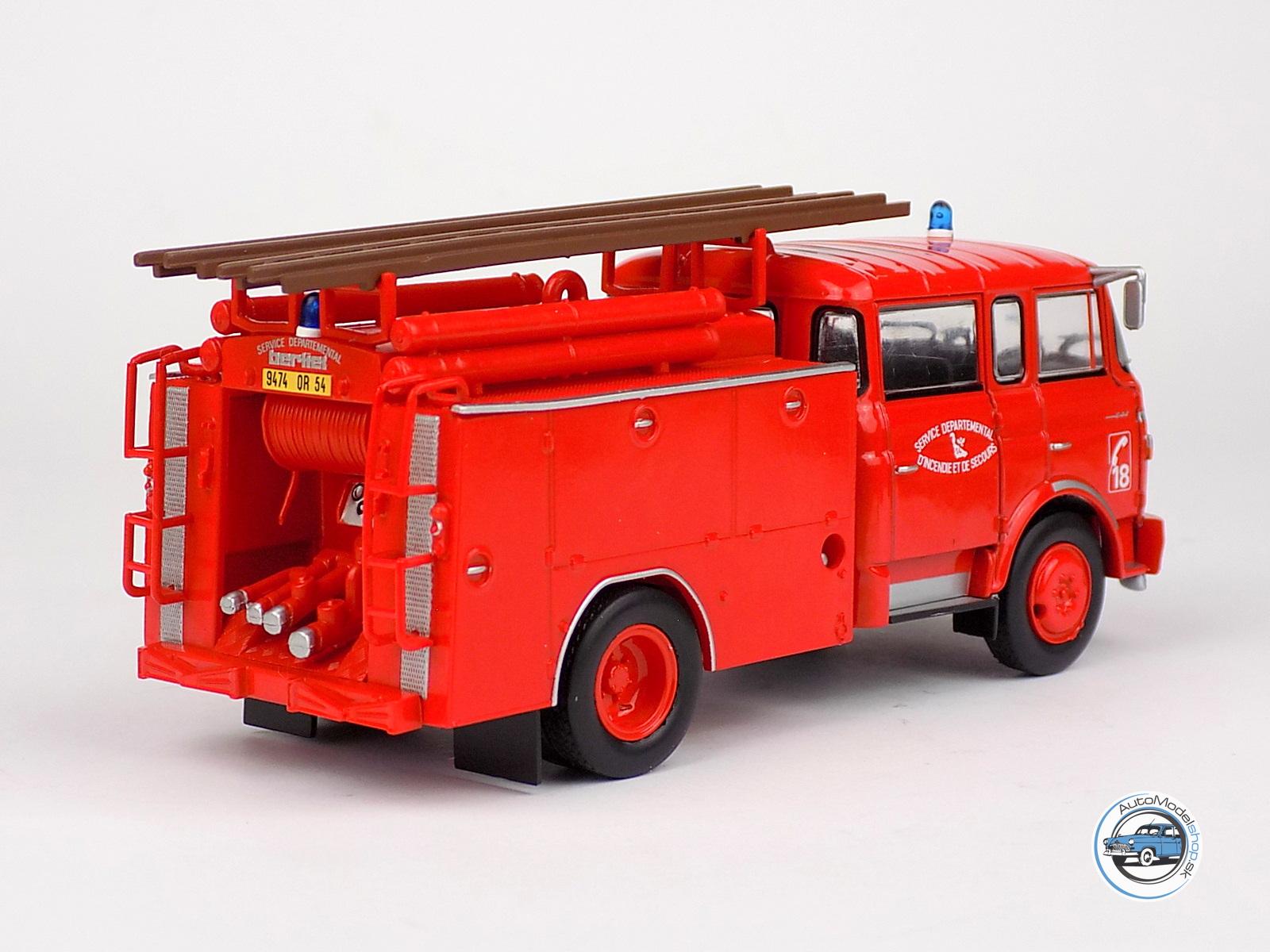 BERLIET FPT GAK 20H CISTERNA - HASIČI 1960 - 1:43 Hachette – Obrázok 3