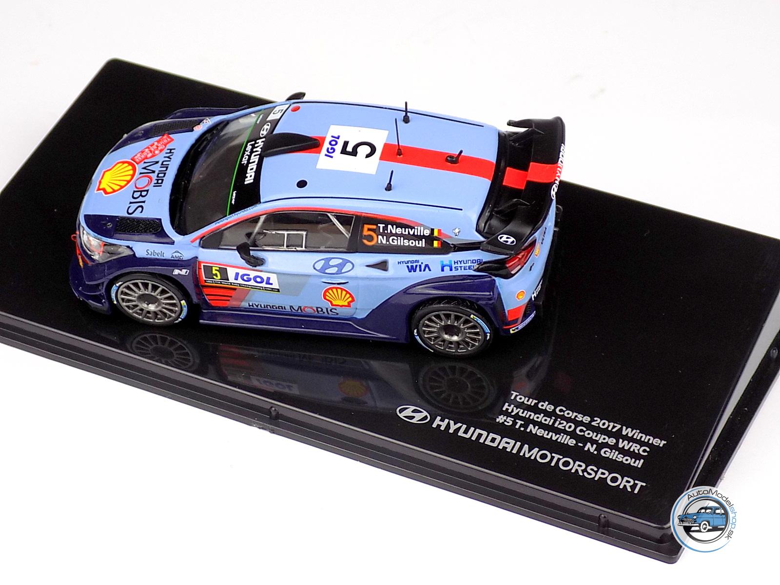 HYUNDAI i20 Coupe WRC #5 víťaz Rallye Tour de Corse 2017 Neuville & Gilsoul 1:43 – Obrázok 5