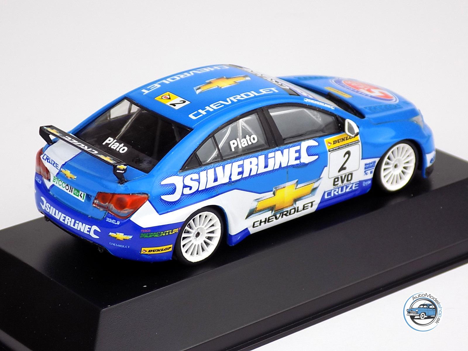 CHEVROLET CRUZE LT TEAM RML SILVERLINE CHEVROLET N 2 ŠAMPIÓN SEZÓNY BTCC 2010 JASON PLATO - 1:43 DeA – Obrázok 3